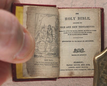 Load image into Gallery viewer, Holy Bible containing Old and New testaments. Bryce, David & Son. Glasgow. 1901. >>Fabulously rebound miniature English Bible<<