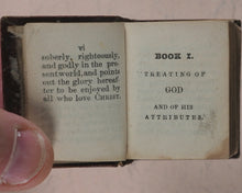 Load image into Gallery viewer, Bible in Miniature or a Concise History of Both Testaments. McDowall, T. & W. Edinburgh. Circa 1845.>>Miniature Scottish Thumb-Bible with rare green title-page<<