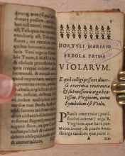 Load image into Gallery viewer, Franco̧is de Lacroix. Hortvlvs Marianvs Sive Praxes Variae colendi Beatißimam V. Mariam. Hubert Reulandt. Luxemburgi. 1627.