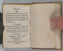 Load image into Gallery viewer, Juvenile Bible, or, History of the Old and New Testaments: in miniature: being a concise relation of events contained in the Holy Scriptures. Bysh, John. 52, Paternoster Row. London. 1819.