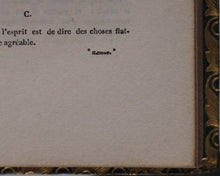 Load image into Gallery viewer, La Rochefoucauld, Francois Duc de. Maximes et Reflexions Morales. Didot le Jeune. Paris. 1827.