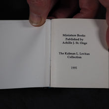 Load image into Gallery viewer, Bradbury, Robert C. Miniature books published by Achille J. St. Onge. St. Onge Collections, number 5. 1995.