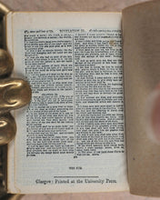 Load image into Gallery viewer, Holy Bible containing Old and New testaments. Translated out of the original tongues. Printed by Authority. Bryce, David and Son. Glasgow. 1901. Illustrated Miniature Bible.