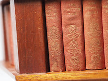 Load image into Gallery viewer, 28 Shakespeare Plays and Poems on a unique revolving bookcase. Ellen Terry edition. David Bryce and Son. Glasgow. 1904.