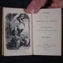 Load image into Gallery viewer, Gems from the Poets. Tyas, Robert. 50 Cheapside : H.T. Warren, 8, Finsbury, London. 1840-1. Complete 6 volume set in original bookcase.