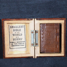 Load image into Gallery viewer, Holy Bible containing Old and New testaments Bryce, David & Son. Glasgow. 1901. Burns Bible with original mauchline Fraser tartanware box
