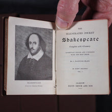 Load image into Gallery viewer, Shakespeare, William. Illustrated Pocket Shakespeare. Bryce, David & Son. Glasgow. 1886.