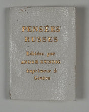 Load image into Gallery viewer, Pensées Russes. Kundig, Andrée. Genève. 1969.