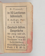 Load image into Gallery viewer, Autrata, František Václav. Kolibří Slovníček česko-německý- Liliput Wörterbuch böhmisch-deutsch. Printed by Th. Vents, p. s ro. Prague. 1913.