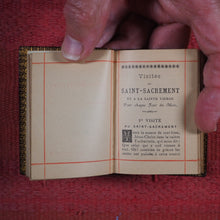 Load image into Gallery viewer, Petites Visites Au Saint-Sacrement Et A La Sainte Vierge. >>FINE MINIATURE BINDING<< Publication Date: 1890 CONDITION: NEAR FINE