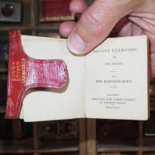 Load image into Gallery viewer, Devout Exercises of the Heart.>>193 YEAR OLD MINIATURE DEVOTIONAL<< Rowe, Elizabeth, Mrs. Publication Date: 1830 CONDITION: GOOD