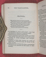 Load image into Gallery viewer, Social and Convivial Toast-Master and Compendium of Sentiment. McGuire, Frederic. Nelson Street, London. 1865.