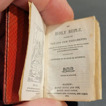 Load image into Gallery viewer, Holy Bible 1896 First Edition. 2nd copy The Holy Bible Containing the Old and New Testaments Majesty's Special Command. Translated out of the Original Tongues... by His Bound in gilt stamped red leather. 876pp.