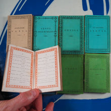 Load image into Gallery viewer, Miniature library of classical literature. Kaspar van Baerle, George Buchanan, Jacob Cats, Joannes Nicolai Secundus, John Owen, Helius Eobanus Hessus, & Marco Girolamo Vida. Publication Date: 1820 CONDITION: VERY GOOD