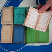 Load image into Gallery viewer, Miniature library of classical literature. Kaspar van Baerle, George Buchanan, Jacob Cats, Joannes Nicolai Secundus, John Owen, Helius Eobanus Hessus, & Marco Girolamo Vida. Publication Date: 1820 CONDITION: VERY GOOD