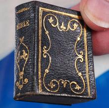 Load image into Gallery viewer, Bible in Miniature or a Concise History of both Testaments. >>MINIATURE BOOK/THUMB BIBLE<< Publication Date: 1845 CONDITION: VERY GOOD