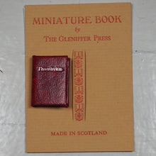 Load image into Gallery viewer, Andersen, Hans Christian. Thumbykin. 108 of 200 copies. Published by Paisley, Scotland: Gleniffer Press. 1994 Condition: Good Hardcover. >>MINIATURE BOOK<<