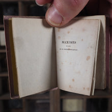 Load image into Gallery viewer, Maximes et Reflexions Morales. La Rochefoucauld, Francois Duc de. Publication Date: 1827 CONDITION: VERY GOOD