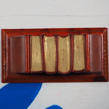Load image into Gallery viewer, ATTRACTIVE DESK SET OF FOUR LEATHER-BOUND LILLIPUT DICTIONARIES (ENGLISH, FRENCH AND GERMAN). BY PROF. WERSHOVEN. >>MINIATURE BOOK<<