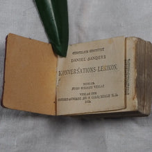 Load image into Gallery viewer, Konversations-Lexicon Sanders, Daniel. Publication Date: 1896 Condition: Very Good. >>MINIATURE BOOK<<