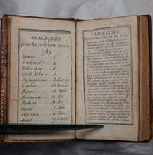 Load image into Gallery viewer, Etrennes du Sentiment, dediees aux ames bienfaisantes. A.P.D.R. >>SCARCE MINIATURE ALMANAC<< Publication Date: 1784 Condition: Very Good. >>MINIATURE BOOK<<