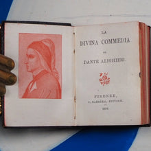 Load image into Gallery viewer, La divina commedia di Dante Alighieri. >>MINIATURE BOOK -LITERARY CLASSIC FINELY BOUND<< Dante Alighieri. Publication Date: 1898 Condition: Very Good
