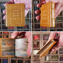 Load image into Gallery viewer, Famous Men of Britain. &gt;&gt;MINIATURE BOOK&lt;&lt; Publication Date: 1845 CONDITION: VERY GOOD
