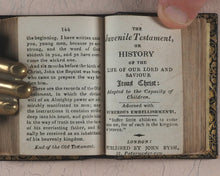 Load image into Gallery viewer, Juvenile Bible, or, History of the Old and New Testaments: in miniature: being a concise relation of events contained in the Holy Scriptures. Bysh, John. 52, Paternoster Row. London. [Circa 1819].
