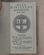 Load image into Gallery viewer, Tilt&#39;s Miniature Almanack. Various publishers. London. [1848-1870] &gt;&gt;RUN OF SCARCE COLLECTABLE ALMANACS&lt;&lt;
