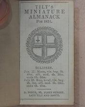 Load image into Gallery viewer, Tilt&#39;s Miniature Almanack. Various publishers. London. [1848-1870] &gt;&gt;RUN OF SCARCE COLLECTABLE ALMANACS&lt;&lt;
