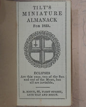 Load image into Gallery viewer, Tilt&#39;s Miniature Almanack. Various publishers. London. [1848-1870] &gt;&gt;RUN OF SCARCE COLLECTABLE ALMANACS&lt;&lt;
