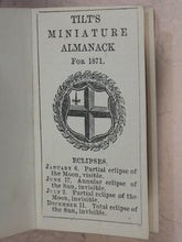 Load image into Gallery viewer, Tilt&#39;s Miniature Almanack. Various publishers. London. [1848-1870] &gt;&gt;RUN OF SCARCE COLLECTABLE ALMANACS&lt;&lt;
