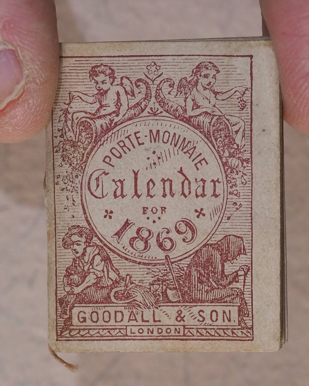 Porte-Monnaie Calender for 1869. Goodall & Son. [London]. [1868].
