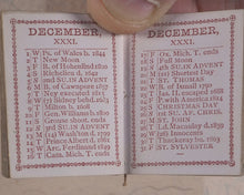 Load image into Gallery viewer, Porte-Monnaie Calender for 1869. Goodall &amp; Son. [London]. [1868].
