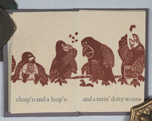 Load image into Gallery viewer, Stahlecker, Bonnie (artist). Toidy Poiple Boids. Mellan Berry Press. Madison, Wisconsin. 1983. Limited edition of 60 copies.
