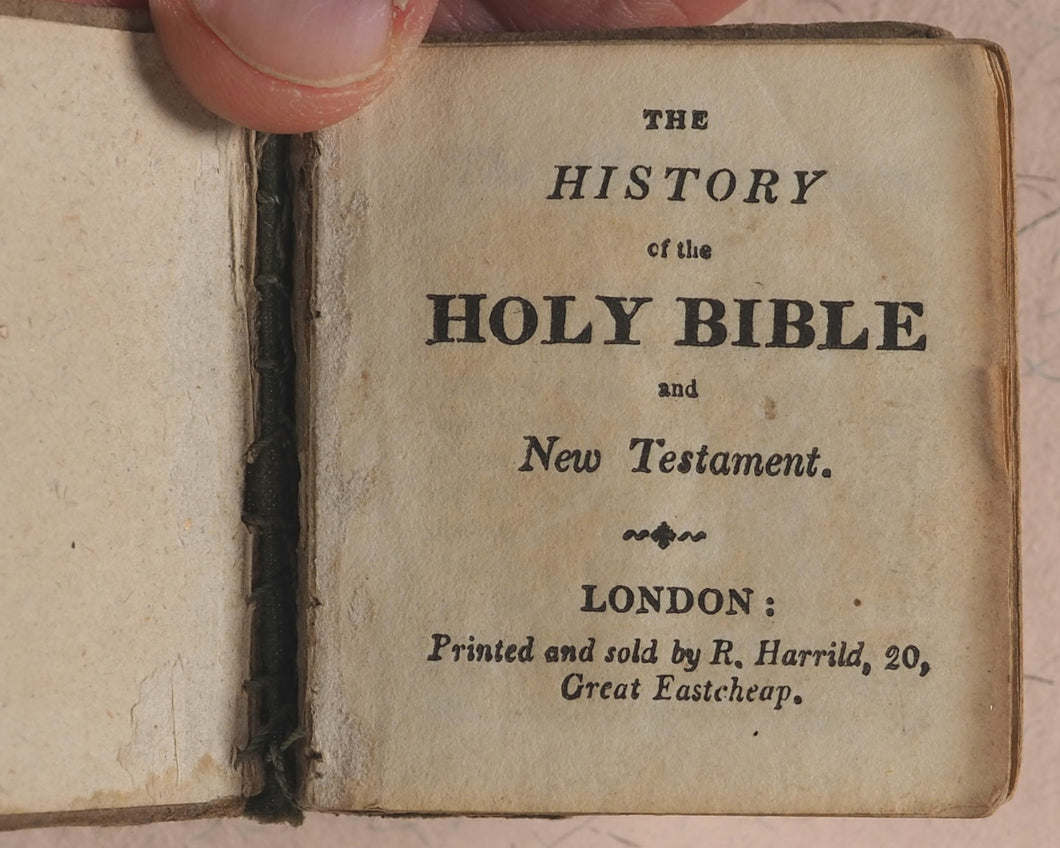 History of the Holy Bible and New Testament.