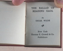 Load image into Gallery viewer, Miniature Series boxed set 10 finely bound miniature books. Oscar Wilde; Oliver Goldsmith; Thomas Gray; Edgar A. Poe; Rudyard Kipling; Omar Khayyam; John G. Whittier; Elizabeth B. Browning; Oliver Goldsmith; James R. Lowell. Thomas Y. Crowell Co. N.Y.1911
