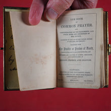 Load image into Gallery viewer, Book of Common Prayer and Administration of the Sacraments and other Rites and Ceremonies of the Church. Together with the Psalter or Psalms of David.&gt;&gt;MINIATURE PRAYER BOOK&lt;&lt; Church of England. 1857
