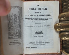 Load image into Gallery viewer, Holy Bible containing Old &amp; New Testaments. New York Oxford University Press. American Branch. 1919. &gt;&gt;Attractively bound  miniature Bible &lt;&lt;
