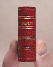 Load image into Gallery viewer, Holy Bible containing Old and New testaments. Bryce, David &amp; Son. Glasgow. 1901. &gt;&gt;Fabulously rebound miniature English Bible&lt;&lt;
