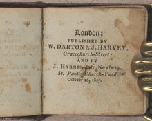 Load image into Gallery viewer, Miniature Historic Library,  in Eight volumes. Early illustrated miniature children&#39;s books in oak chest. Alfred Mills. Darton and Harvey. London. 1807-
