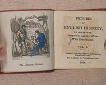 Load image into Gallery viewer, Miniature Historic Library,  in Eight volumes. Early illustrated miniature children&#39;s books in oak chest. Alfred Mills. Darton and Harvey. London. 1807-
