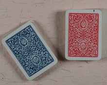 Load image into Gallery viewer, Miniature playing cards. Miniature antique playing cards in contemporary silver box. Unknown publisher. No place. Circa 1899.
