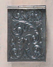 Load image into Gallery viewer, Miniature playing cards. Miniature antique playing cards in contemporary silver box. Unknown publisher. No place. Circa 1899.
