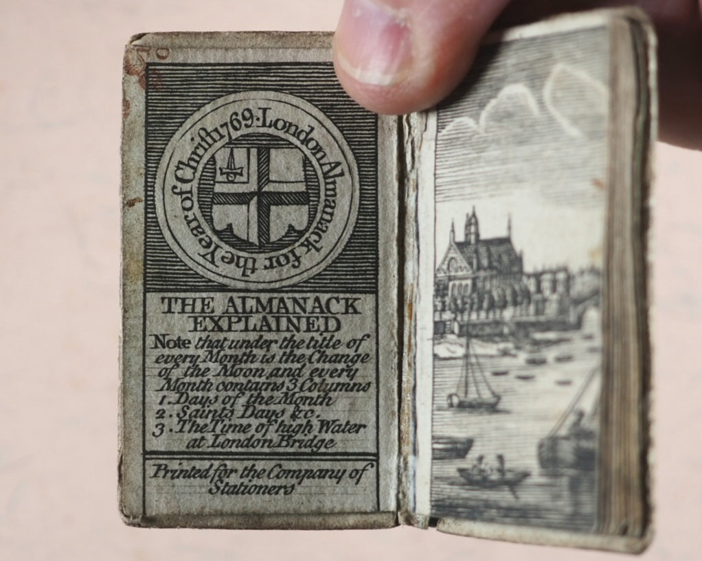 London Almanac for the year of Christ 1769. Company of Stationers. [London]. [1768].
