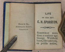 Load image into Gallery viewer, Life of the Rev. C.H. Spurgeon, Minister of Park Street Chapel, Southwark. Duff, C. &amp; Co. 3, Freeman&#39;s C[our]t, Cheapside. [London]. Circa 1855.
