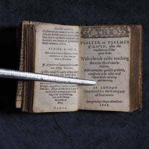 Bèze, Théodore de. Psalter or Psalmes of Dauid : after the translation of the great Bible, pointed as it shall be said or sung in churches: with the morning & euening praier. Company of Stationers. London. 1606.