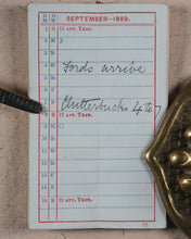 Load image into Gallery viewer, De La Rue&#39;s Improved Condensed diary and engagement book. Finger shape. 1889. De La Rue &amp; Co. London. [1888].
