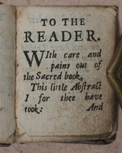 Load image into Gallery viewer, Thumb Bible. Taylor (John) Verbum Sempiternum, second edition. Printed [by F. Collins] for T. Ilive, at the Nags-Head in Jewen-Street. London. [1694].
