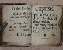 Load image into Gallery viewer, Thumb Bible. Taylor (John) Verbum Sempiternum, second edition. Printed [by F. Collins] for T. Ilive, at the Nags-Head in Jewen-Street. London. [1694].
